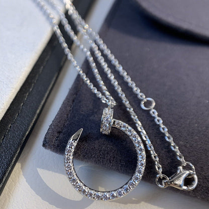 [Riva Jewelry ]JUSTE NECKLACE SILVER DIAMONDS