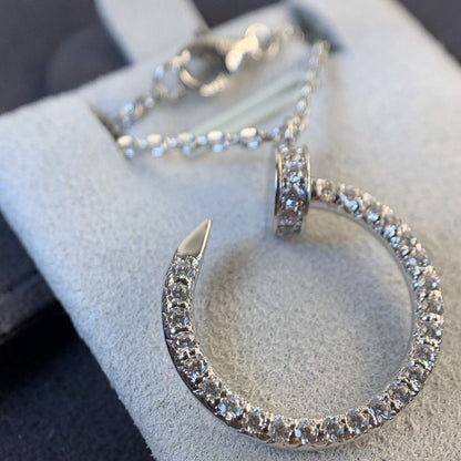 [Riva Jewelry ]JUSTE NECKLACE SILVER DIAMONDS