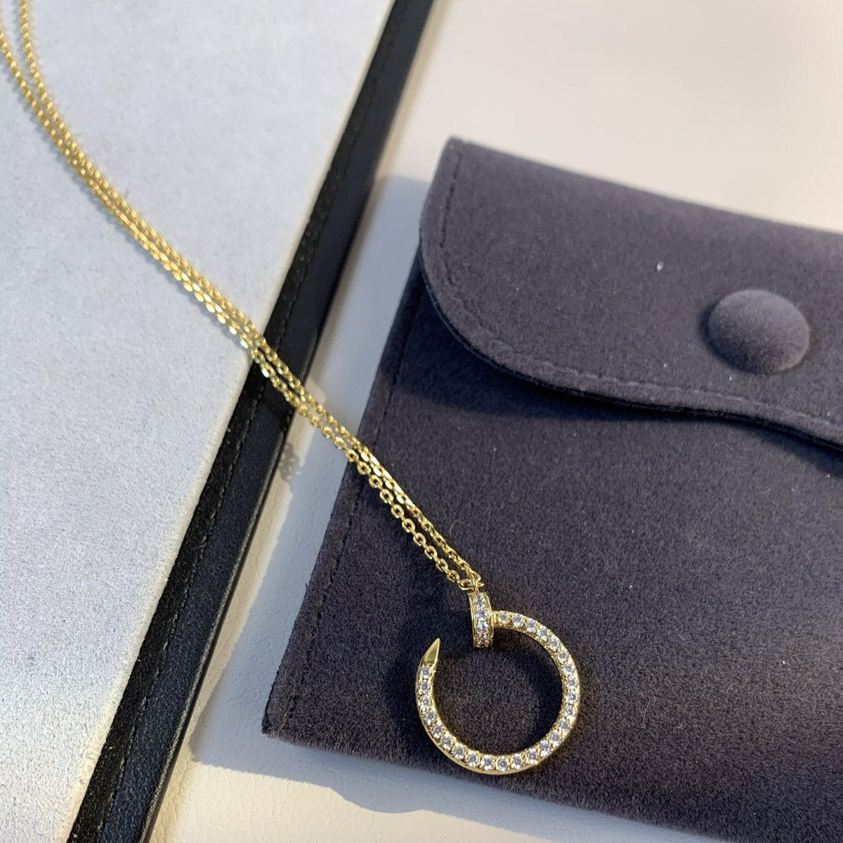 [Riva Jewelry ]JUSTE NECKLACE GOLD DIAMONDS