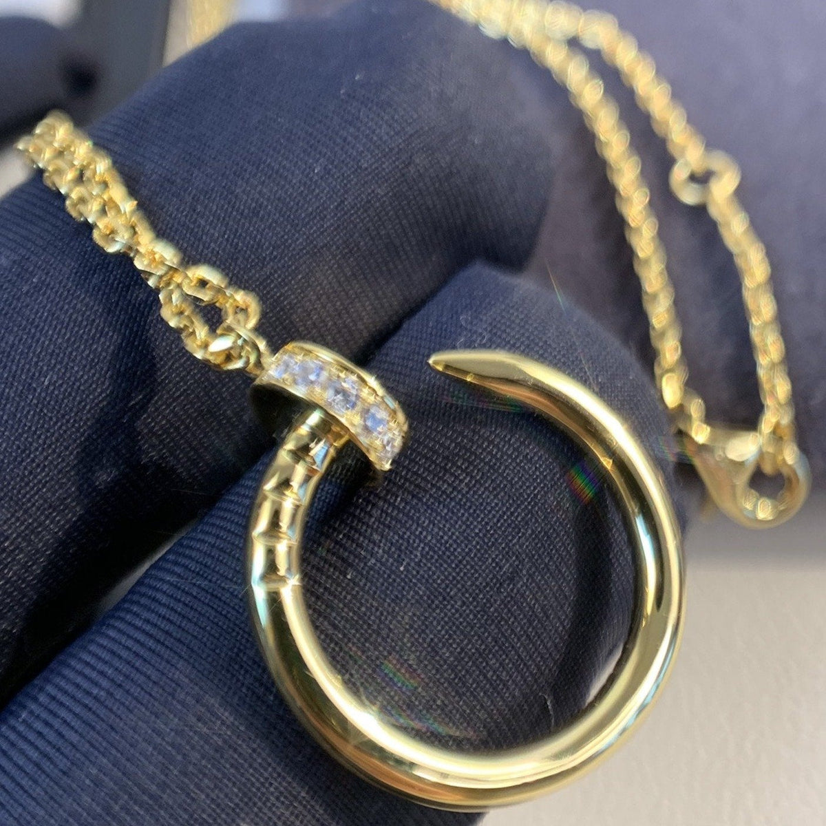 [Riva Jewelry ]JUSTE NECKLACE GOLD DIAMONDS
