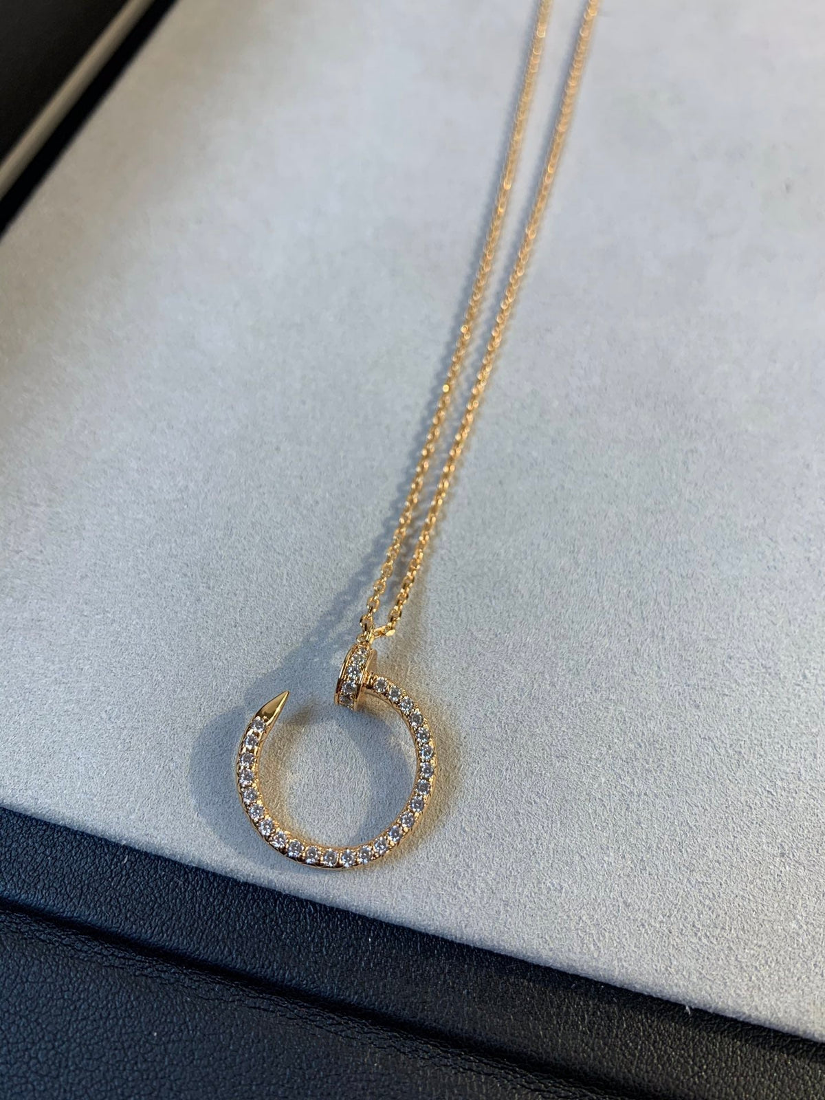 [Riva Jewelry ]JUSTE NECKLACE PINK GOLD DIAMONDS