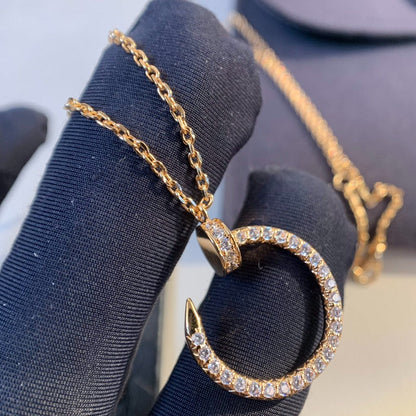 [Riva Jewelry ]JUSTE NECKLACE PINK GOLD DIAMONDS