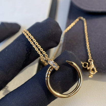 [Riva Jewelry ]JUSTE NECKLACE PINK GOLD DIAMONDS