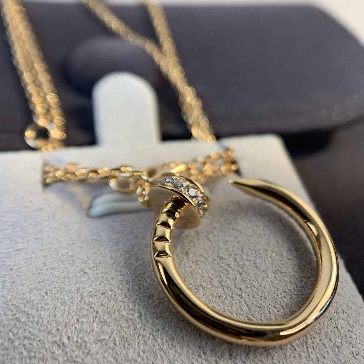 [Riva Jewelry ]JUSTE NECKLACE PINK GOLD DIAMONDS