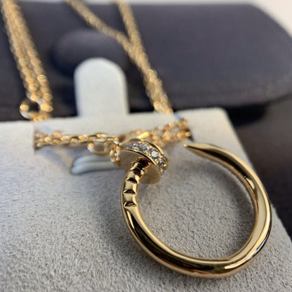 [Riva Jewelry ]JUSTE NECKLACE PINK GOLD DIAMONDS