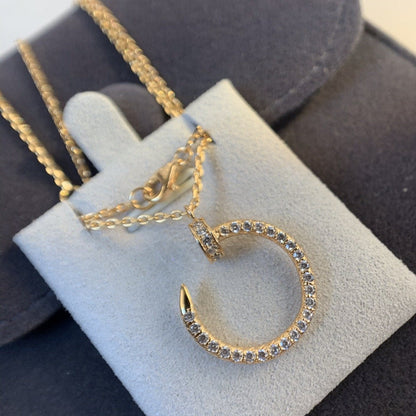 [Riva Jewelry ]JUSTE NECKLACE PINK GOLD DIAMONDS