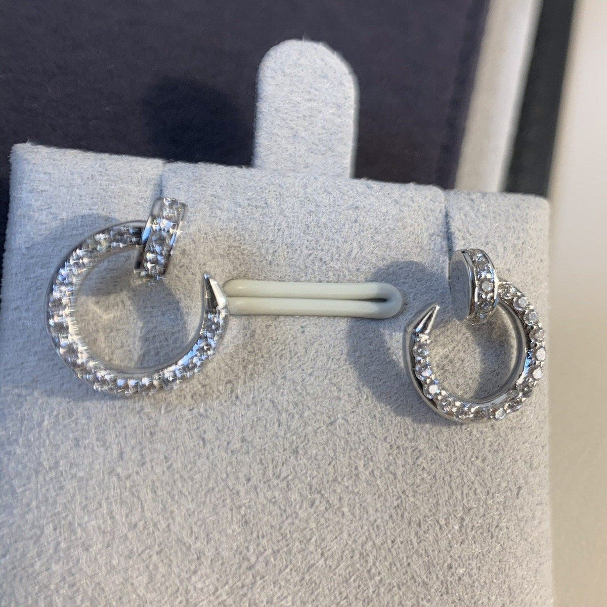 [Riva Jewelry ]JUSTE EARRINGS SILVER DIAMONDS