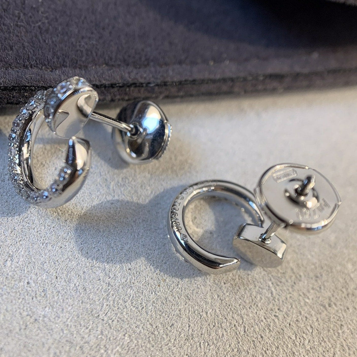 [Riva Jewelry ]JUSTE EARRINGS SILVER DIAMONDS
