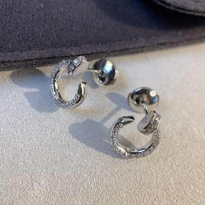 [Riva Jewelry ]JUSTE EARRINGS SILVER DIAMONDS