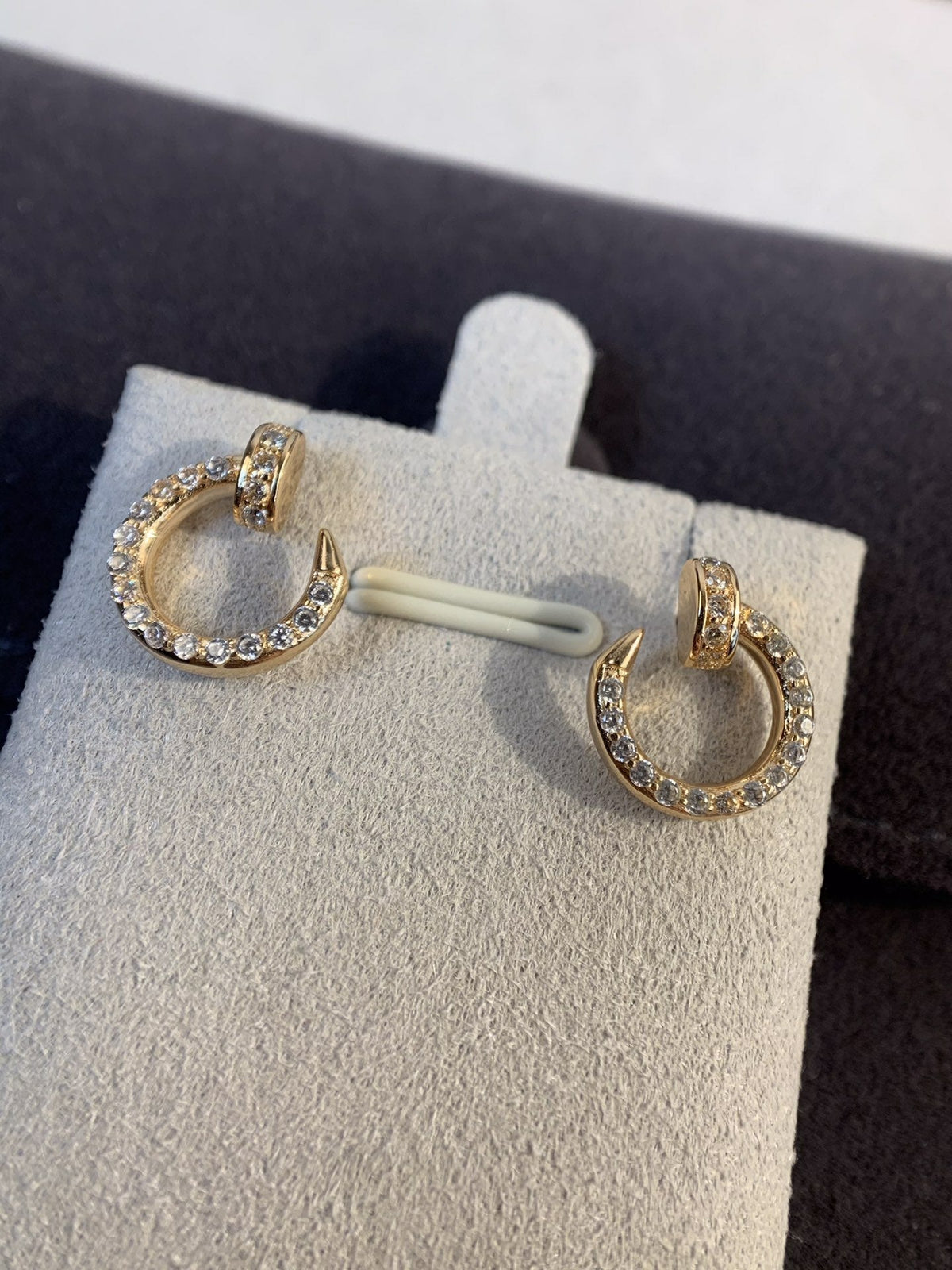 [Riva Jewelry ]JUSTE EARRINGS GOLD DIAMONDS
