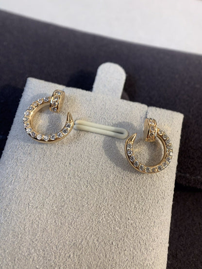 [Riva Jewelry ]JUSTE EARRINGS GOLD DIAMONDS