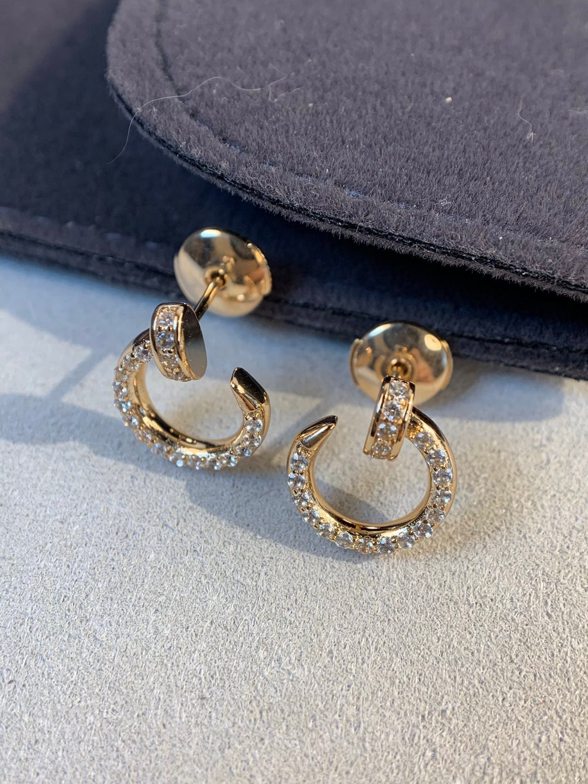 [Riva Jewelry ]JUSTE EARRINGS GOLD DIAMONDS