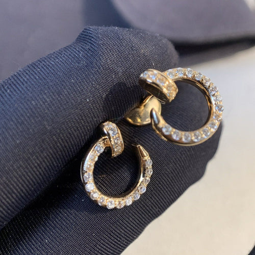 [Riva Jewelry ]JUSTE EARRINGS GOLD DIAMONDS