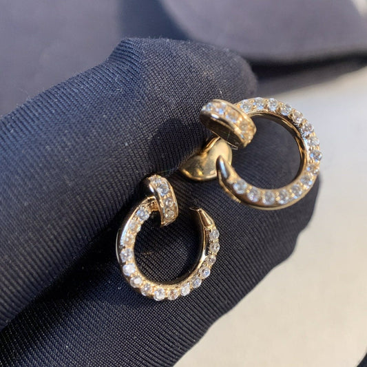 [Riva Jewelry ]JUSTE EARRINGS GOLD DIAMONDS
