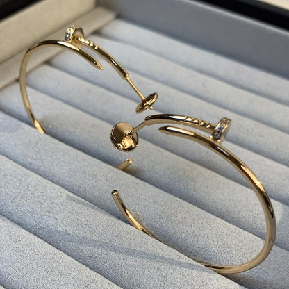 [Riva Jewelry ]JUSTE EARRINGS GOLD DIAMONDS 1.8MM