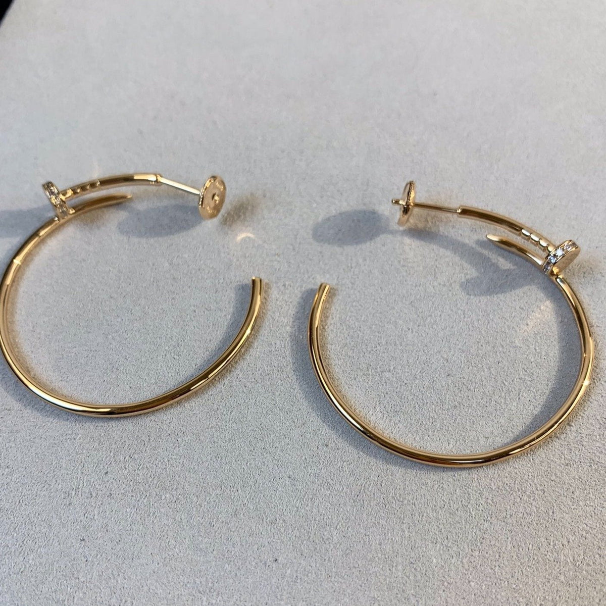 [Riva Jewelry ]JUSTE EARRINGS GOLD DIAMONDS 1.8MM
