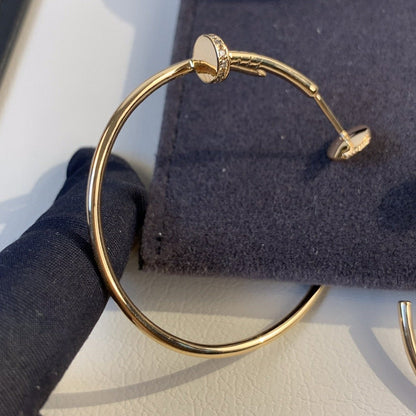 [Riva Jewelry ]JUSTE EARRINGS GOLD DIAMONDS 1.8MM