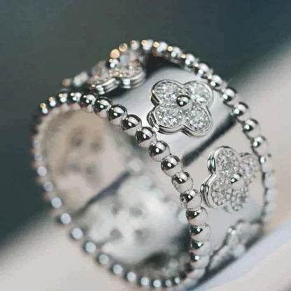 [Riva Jewelry ]CLOVER KALEIDOSCOPE RING 10MM