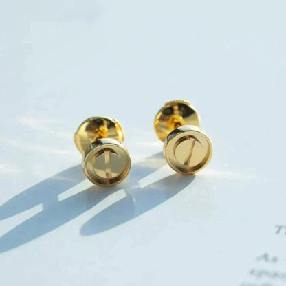 [Riva Jewelry ]LOVE EARRINGS GOLD 10MM