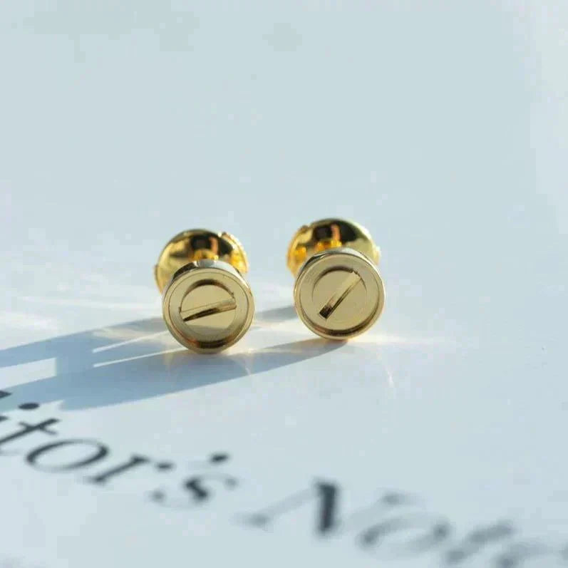 [Riva Jewelry ]LOVE EARRINGS GOLD 10MM