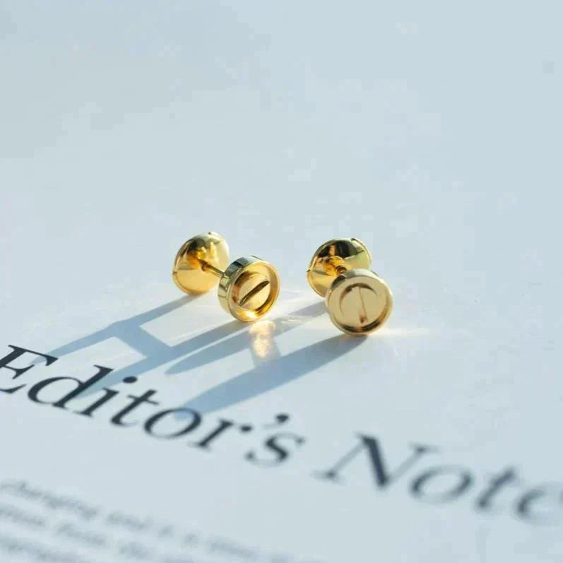 [Riva Jewelry ]LOVE EARRINGS GOLD 10MM