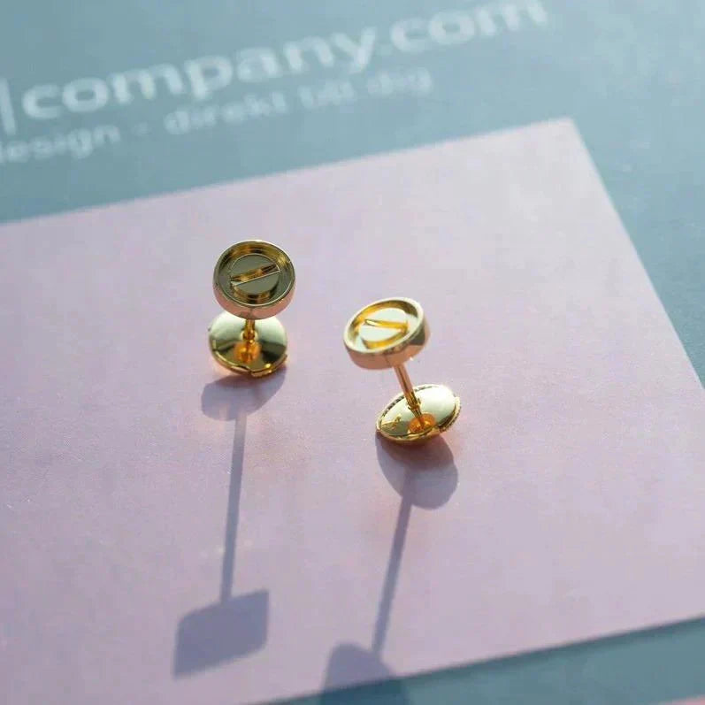 [Riva Jewelry ]LOVE EARRINGS GOLD 10MM