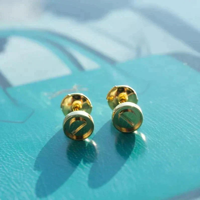 [Riva Jewelry ]LOVE EARRINGS GOLD 10MM