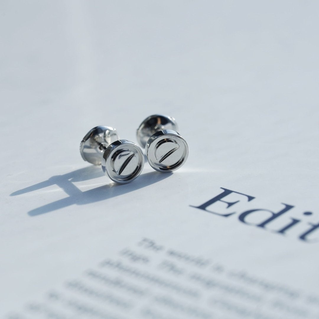 [Riva Jewelry ]LOVE EARRINGS SILVER 10MM