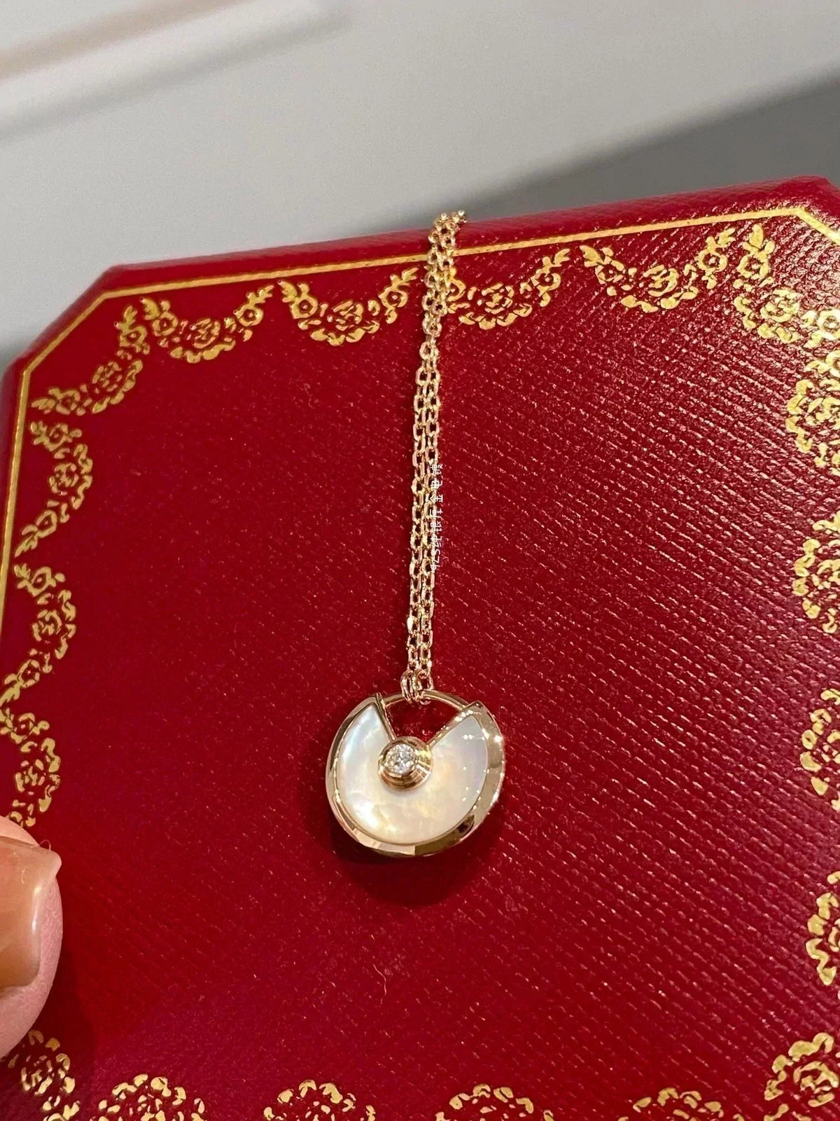 [Riva Jewelry ]AMULETTE ROSE GOLD MOP NECKLACE