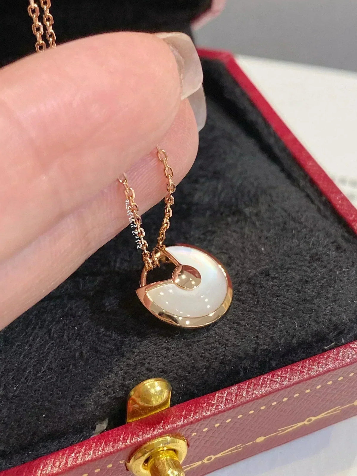 [Riva Jewelry ]AMULETTE ROSE GOLD MOP NECKLACE