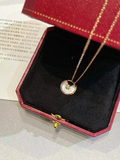 [Riva Jewelry ]AMULETTE ROSE GOLD MOP NECKLACE
