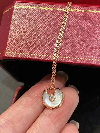 [Riva Jewelry ]AMULETTE ROSE GOLD MOP NECKLACE