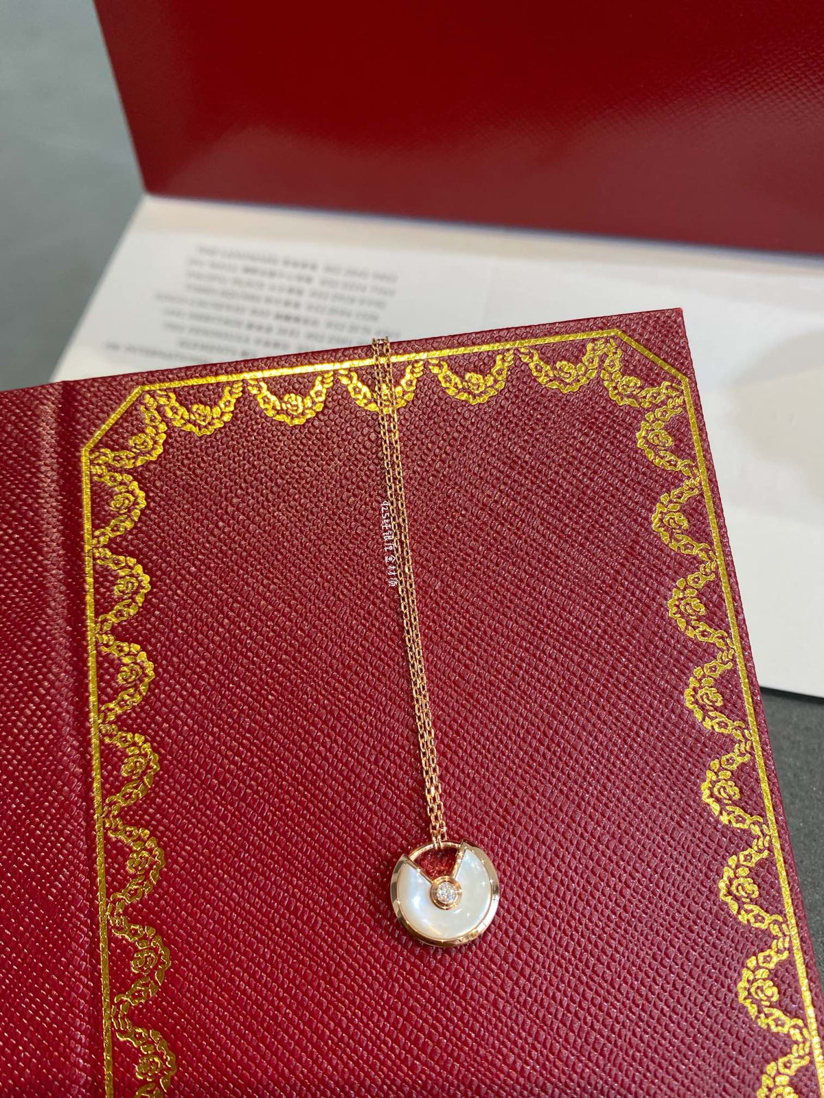[Riva Jewelry ]AMULETTE ROSE GOLD MOP NECKLACE