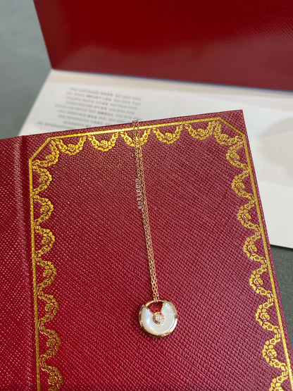 [Riva Jewelry ]AMULETTE ROSE GOLD MOP NECKLACE