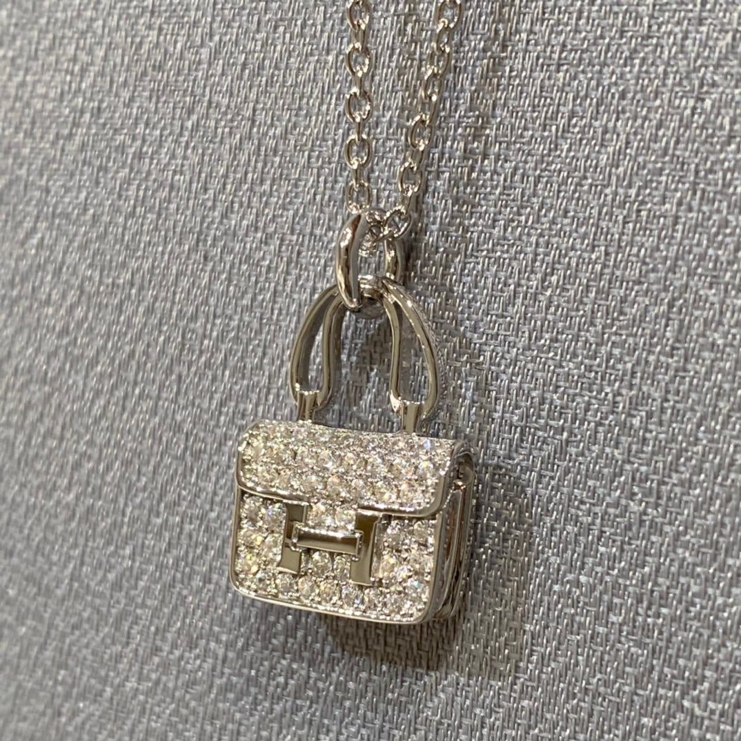 [Riva Jewelry]CONSTANCE PEDANT DIAMOND NECKLACE