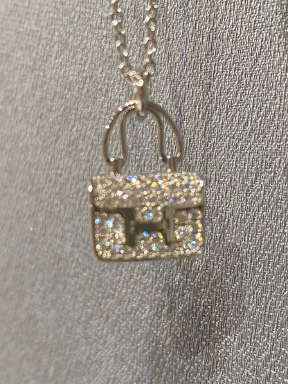 [Riva Jewelry]CONSTANCE PEDANT DIAMOND NECKLACE