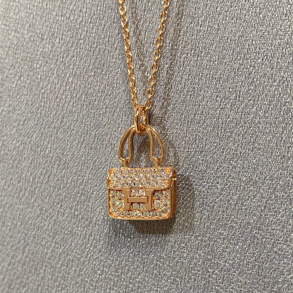 [Riva Jewelry ]CONSTANCE PEDANT DIAMOND NECKLACE