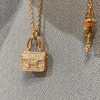 [Riva Jewelry ]CONSTANCE PEDANT DIAMOND NECKLACE