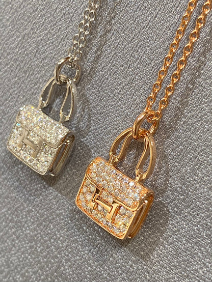 [Riva Jewelry]CONSTANCE PEDANT DIAMOND NECKLACE