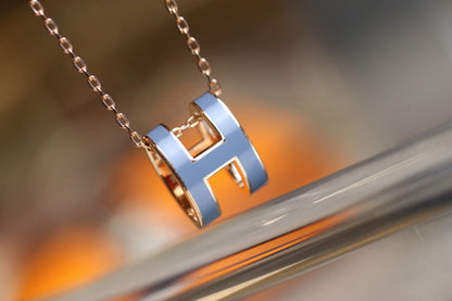 [Riva Jewelry ]POP H PEDANT PINK GOLD