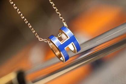 [Riva Jewelry ]POP H PEDANT PINK GOLD