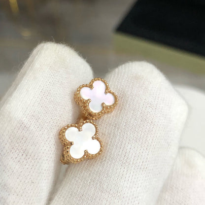 [Riva Jewelry ]CLOVER MINI GOLD EARRINGS