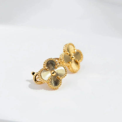 [Riva Jewelry ]CLOVER MEDIUM 1 MOTIFS LASER EARRINGS