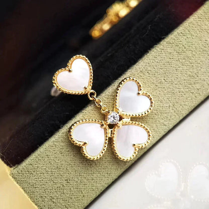 [Riva Jewelry ]CLOVER SWEET WHITE MOP EARRINGS