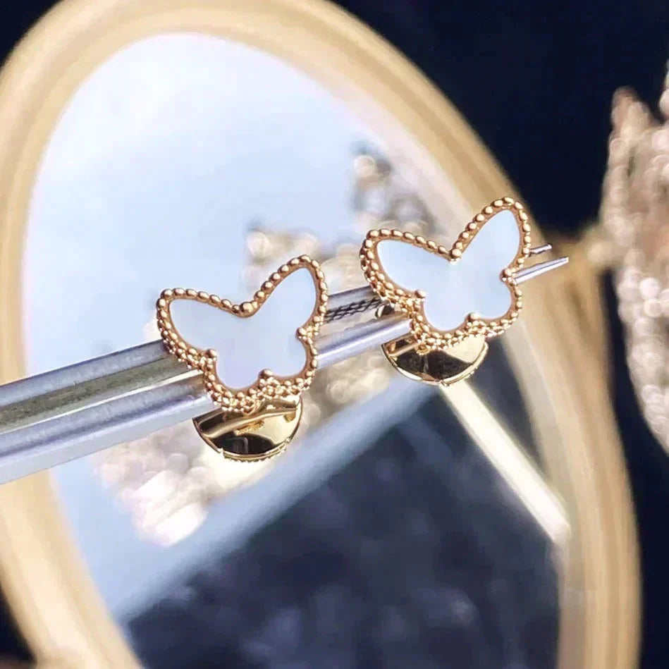[Riva Jewelry ]SWEET BUTTERFLY MOP EARSTUDS