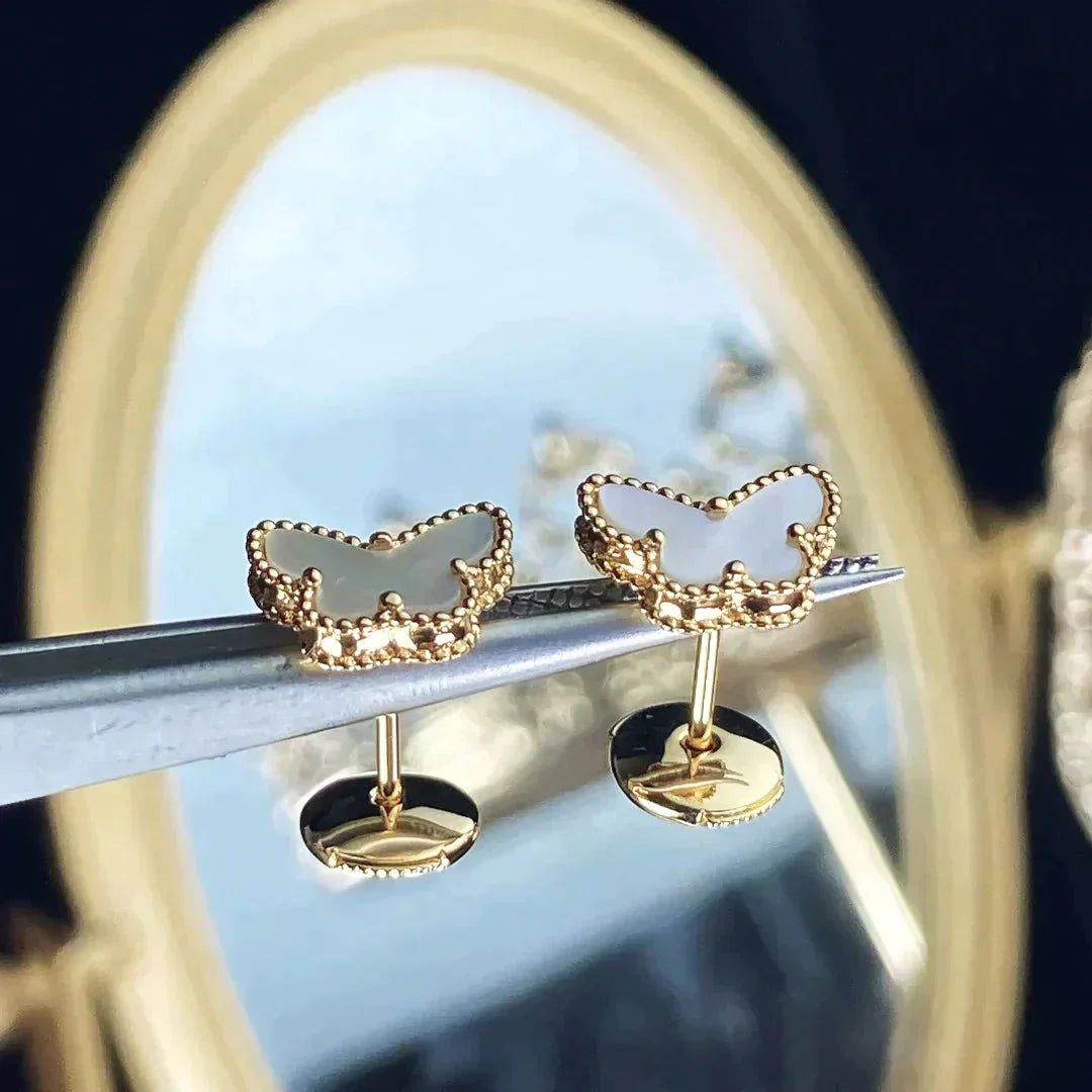 [Riva Jewelry ]SWEET BUTTERFLY MOP EARSTUDS