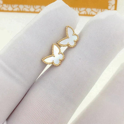 [Riva Jewelry ]SWEET BUTTERFLY MOP EARSTUDS