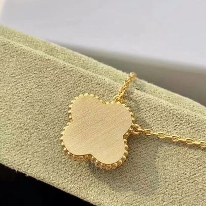 [Riva Jewelry ]CLOVER 15MM DIAMOND TURQUOISE NECKLACE