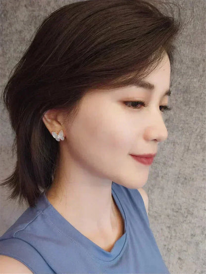 [Riva Jewelry ]BUTTERFLY MOP DIAMOND EARRINGS