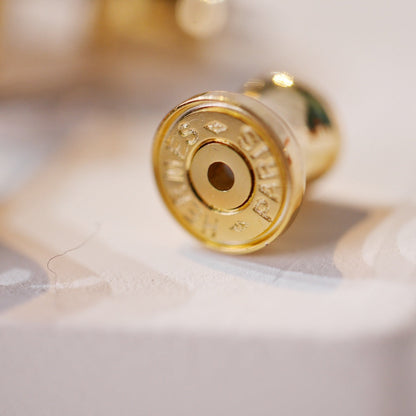 [Riva Jewelry]MINI POP H GOLD OHRRINGE GRAU